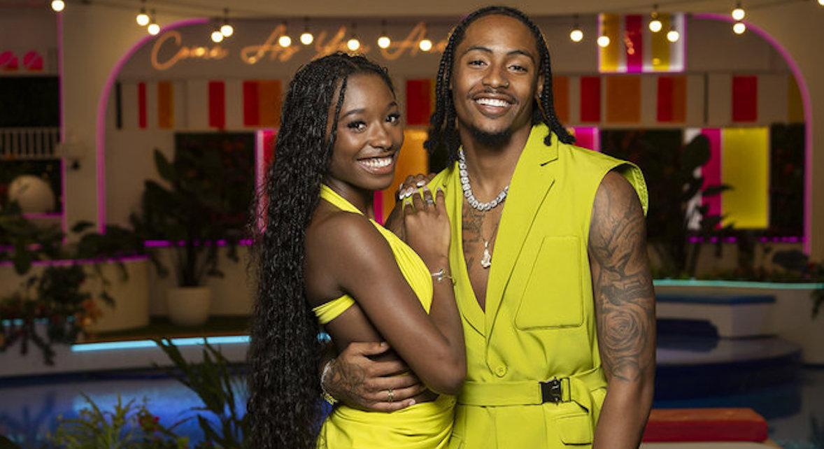 Kordell and Serena on Love Island USA