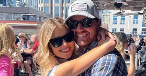 Christina Haack hugging Josh Hall