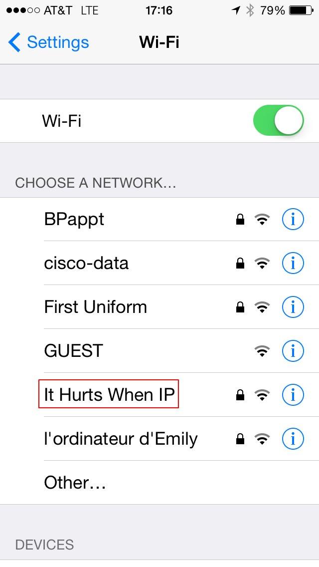 Funny home wifi names