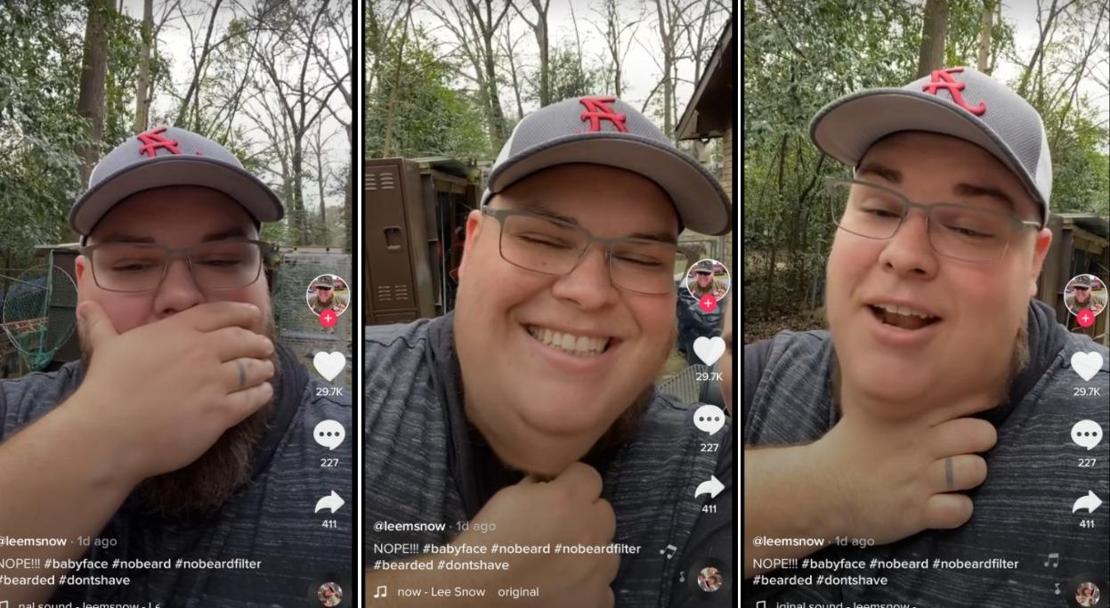 Vader fage aanvaarden Blaast op You Can Find the "No Beard" Filter on TikTok With an Icon on Snapchat