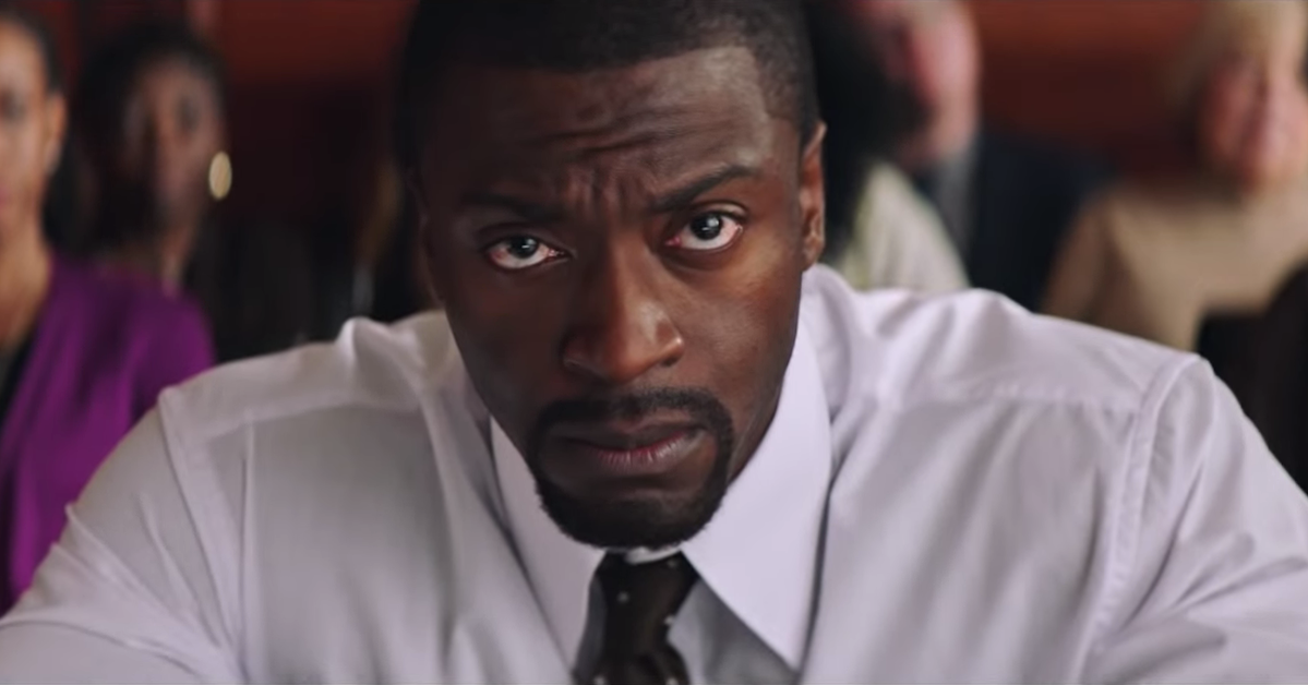 Brian Banks (Aldis Hodge) na sudu u filmu 'Brian Banks'