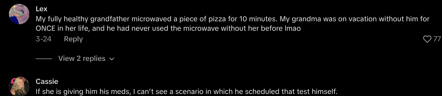 man blames wife for medication