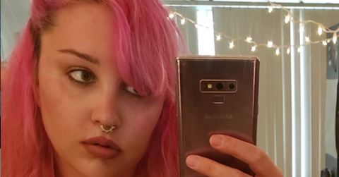 amanda bynes pink hair