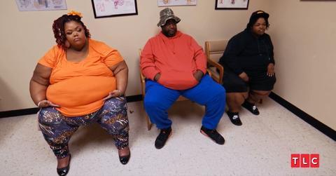 Roshanda, Brandi, and Clarence Perrio in Dr. Now's office