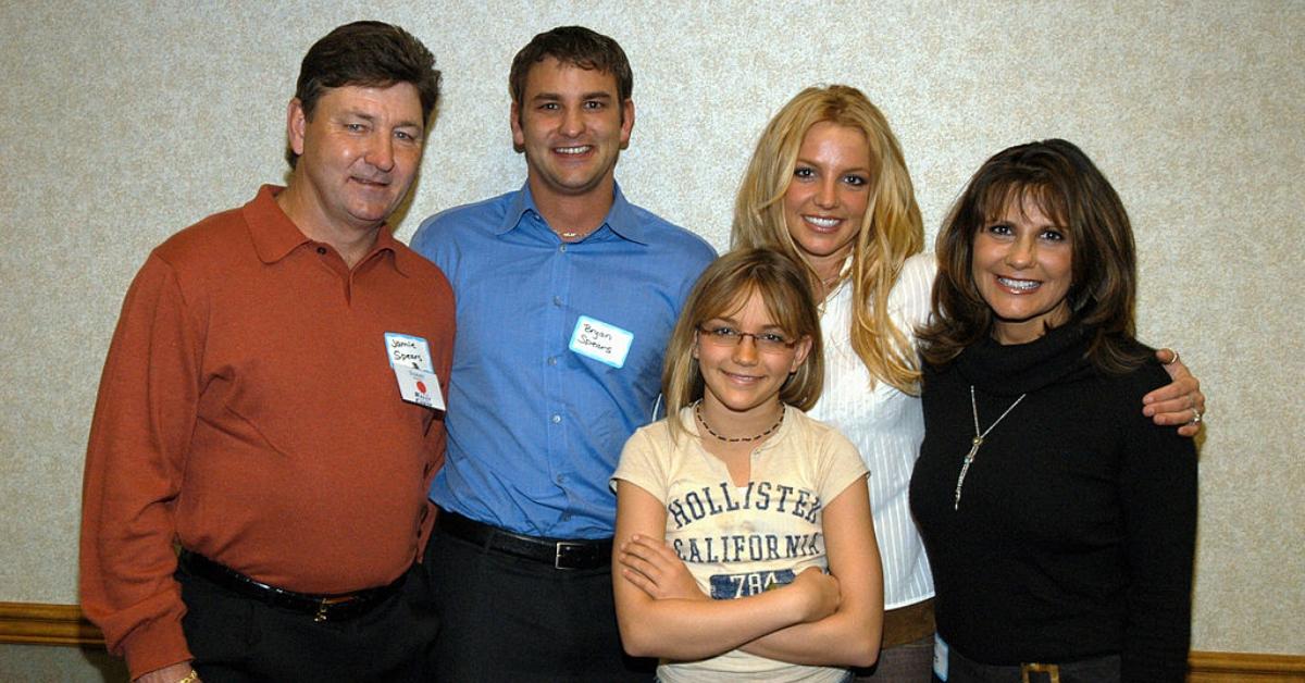 Britney Spears's family Jamie Spears, Bryan Spears, Jamie-Lynn Spears, Britney Spears and Lynne Spears