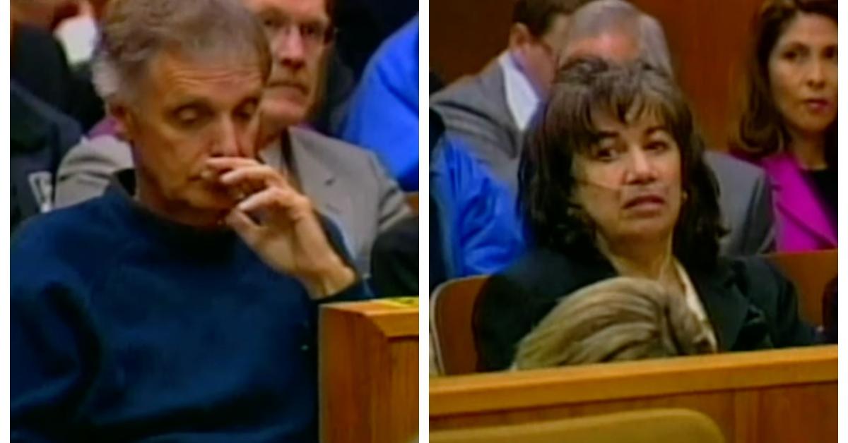 Scott Peterson's parents Lee and Jackie Peterson in court during their son Scott Peterson's murder trial