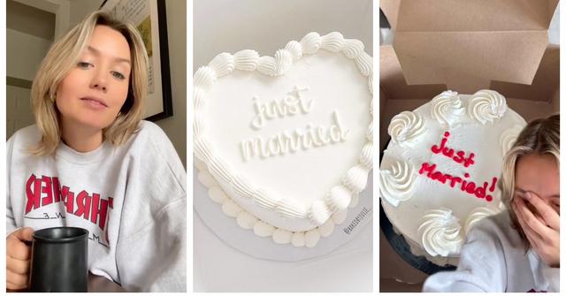 wedding cake fail TikTok