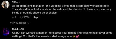 Botanical Garden Wedding Venue Puts Netting on Trees, Bride Fumes