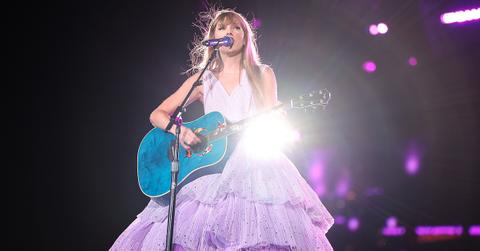 Taylor Swift performing in Mexico City for the Eras Tour.