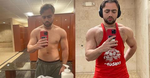 Mizkif gym selfies