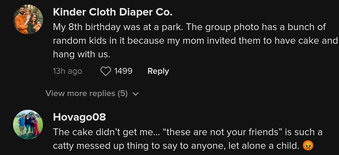 mom denies child birthday cake