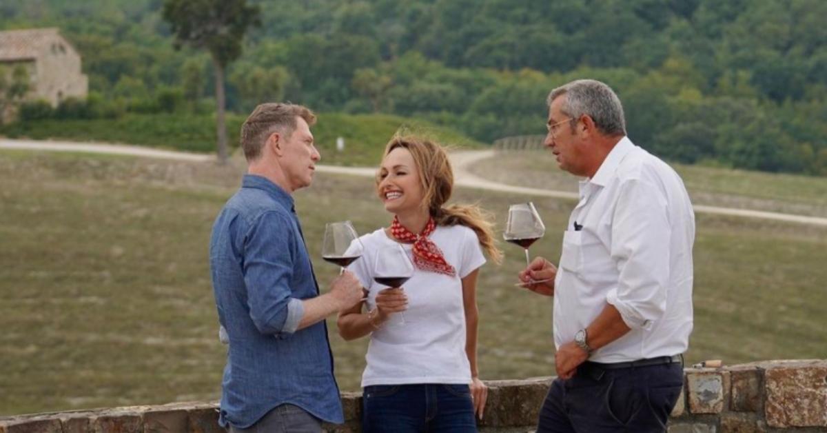 Bobby Flay, Giada De Laurentiis, and a friend