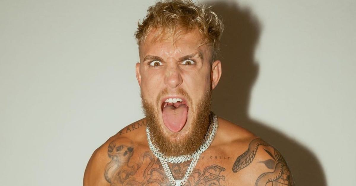 Jake Paul screams at the camera.