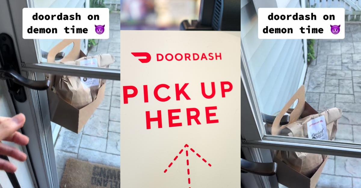 DoorDash driver throws order on the ground after customer doesn't