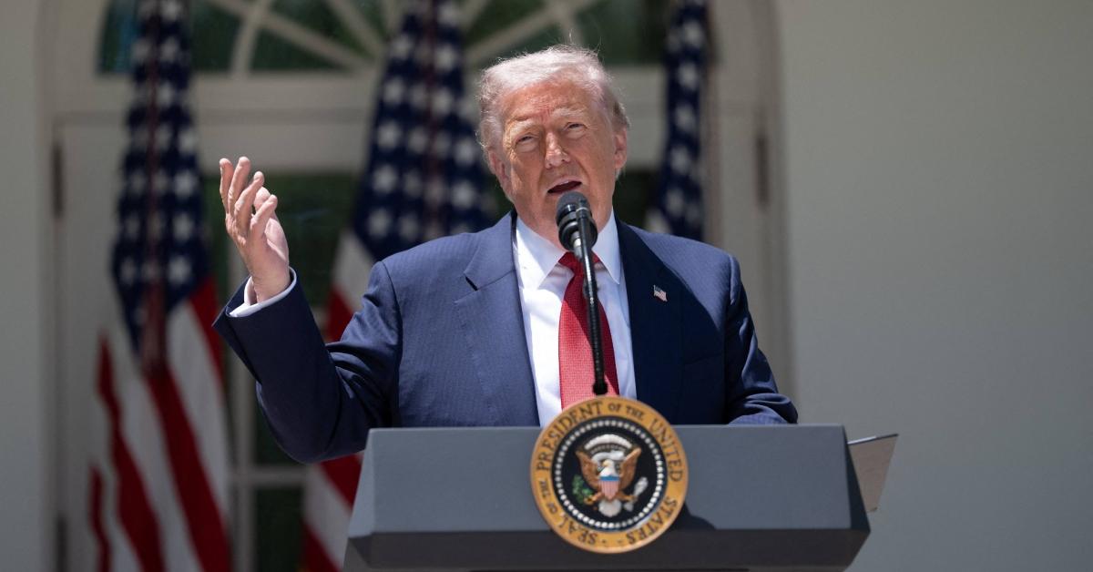 Trump speaks at the Mother's Day luncheon at the White House in 2026.