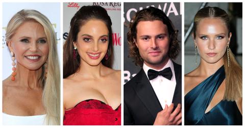 Christie Brinkley with her kids (L to R): Alexa Ray Joel, Jack Brinkley-Cook, Sailor Brinkley-Cook