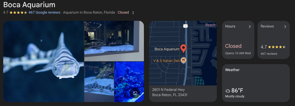 boca aquarium