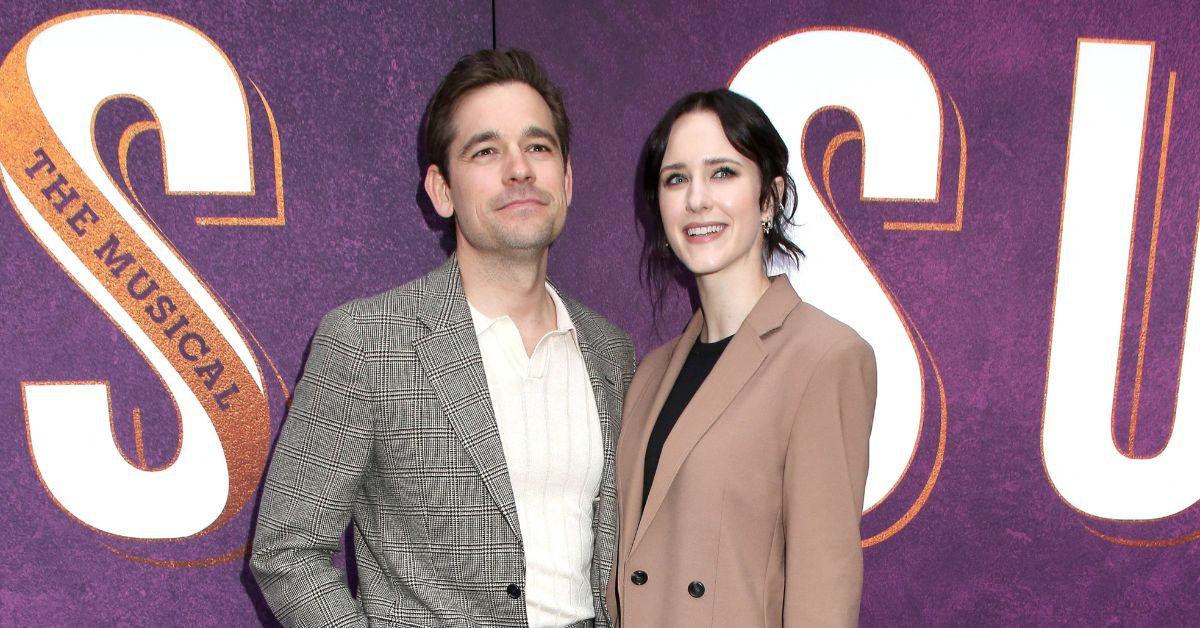 Jason Ralph and Rachel Brosnahan at the premiere of 'Suffs.'