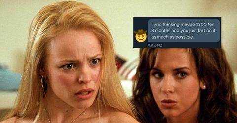 mean girls fart on jacket cover