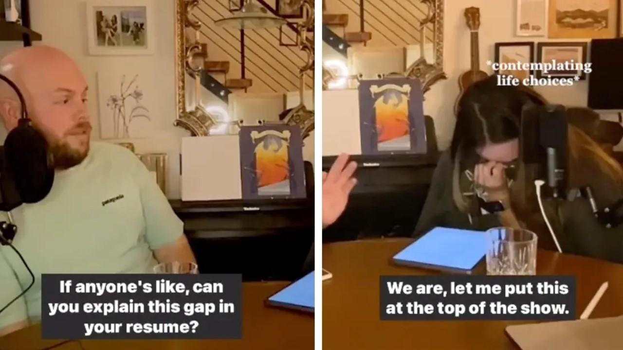 A podcaster explains how to fill a gap on your resume during a job interview