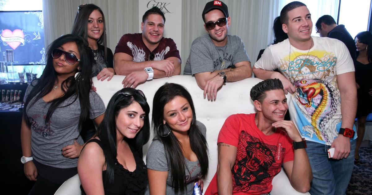 Jersey Shore cast members attend GBK's Gift Lounge for the 2010 Golden Globes Nominees and Presenters Day 1 on January 16, 2010 in Los Angeles, Cali