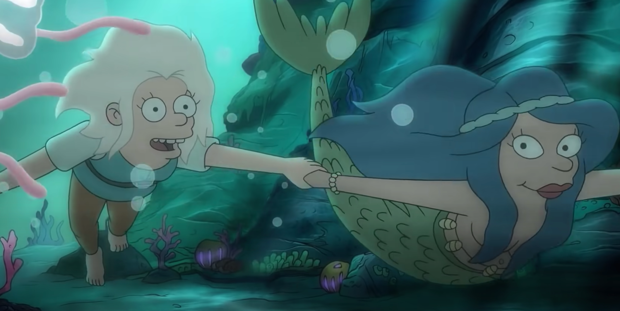 Source: Netflix. disenchantment mora the mermaid voice actor. 