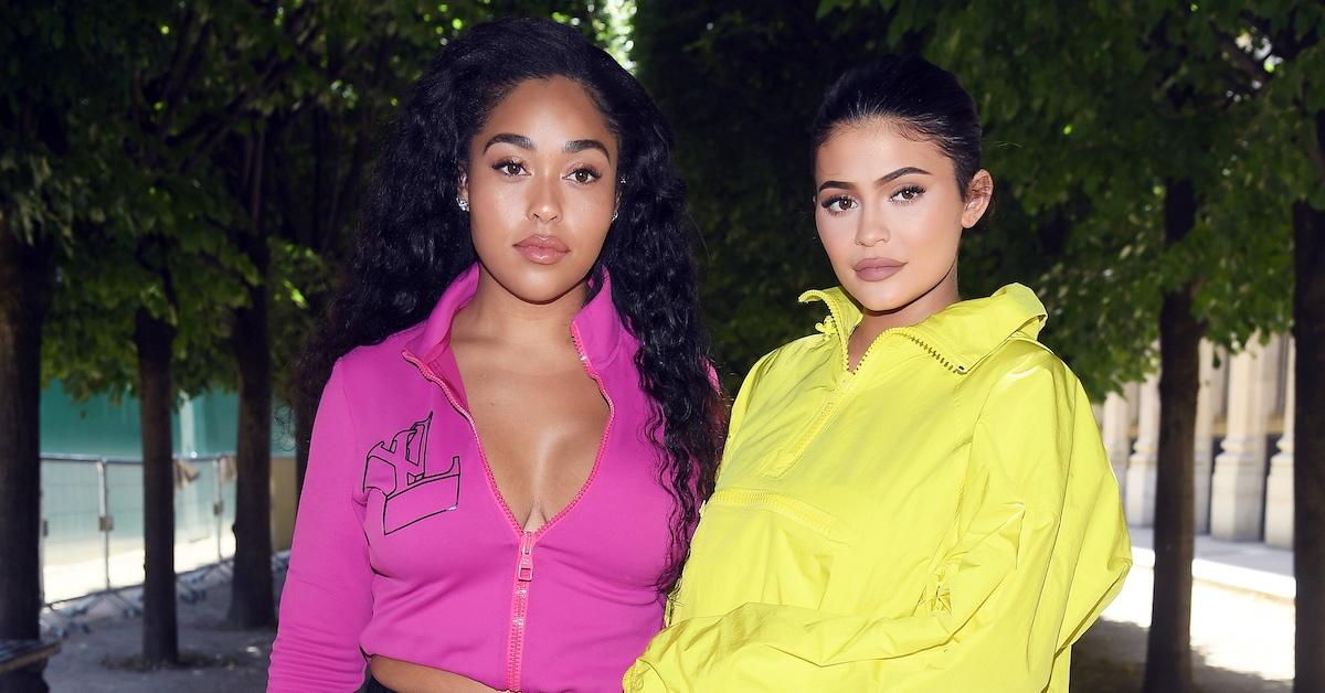 Jordyn Woods and Kylie Jenner at a Louis Vuitton fashion show