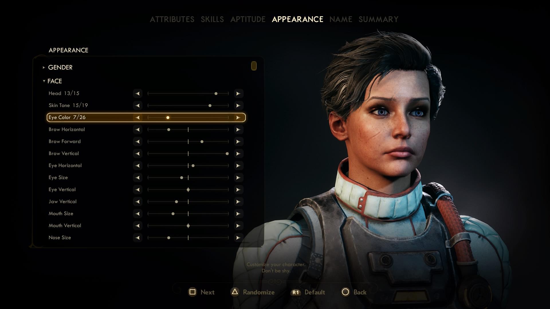 the outer worlds change appearance