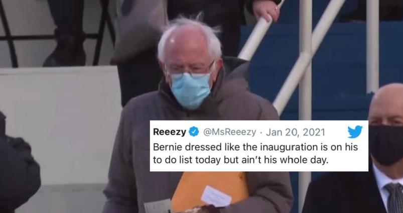 The Best Memes Of Bernie Sanders Sitting At The 2021 Inauguration