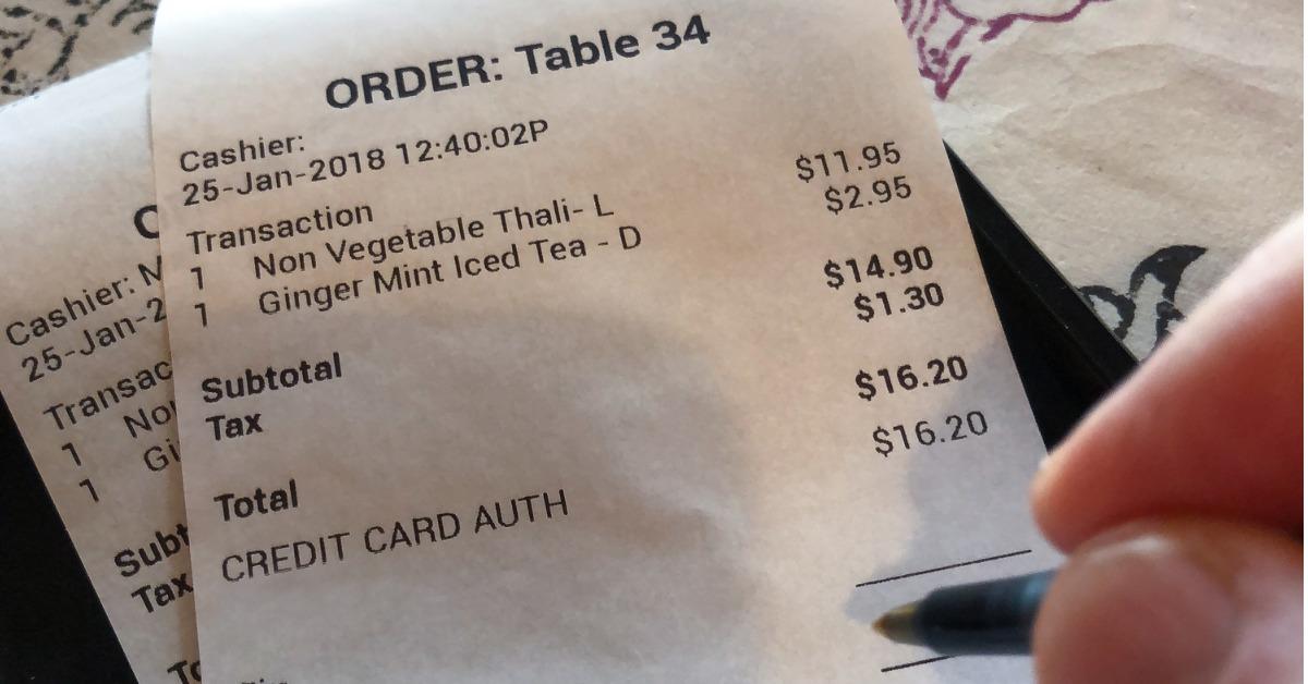 restaurant receipt bill take source copy paying should why