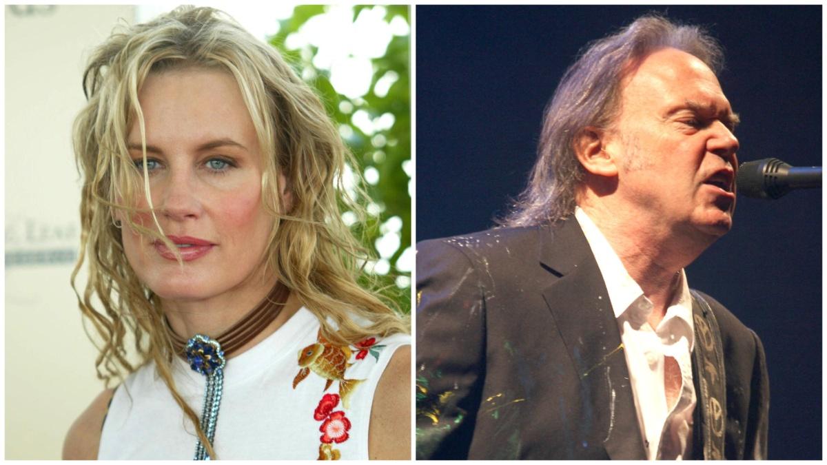 Daryl Hannah and Neil Young. 