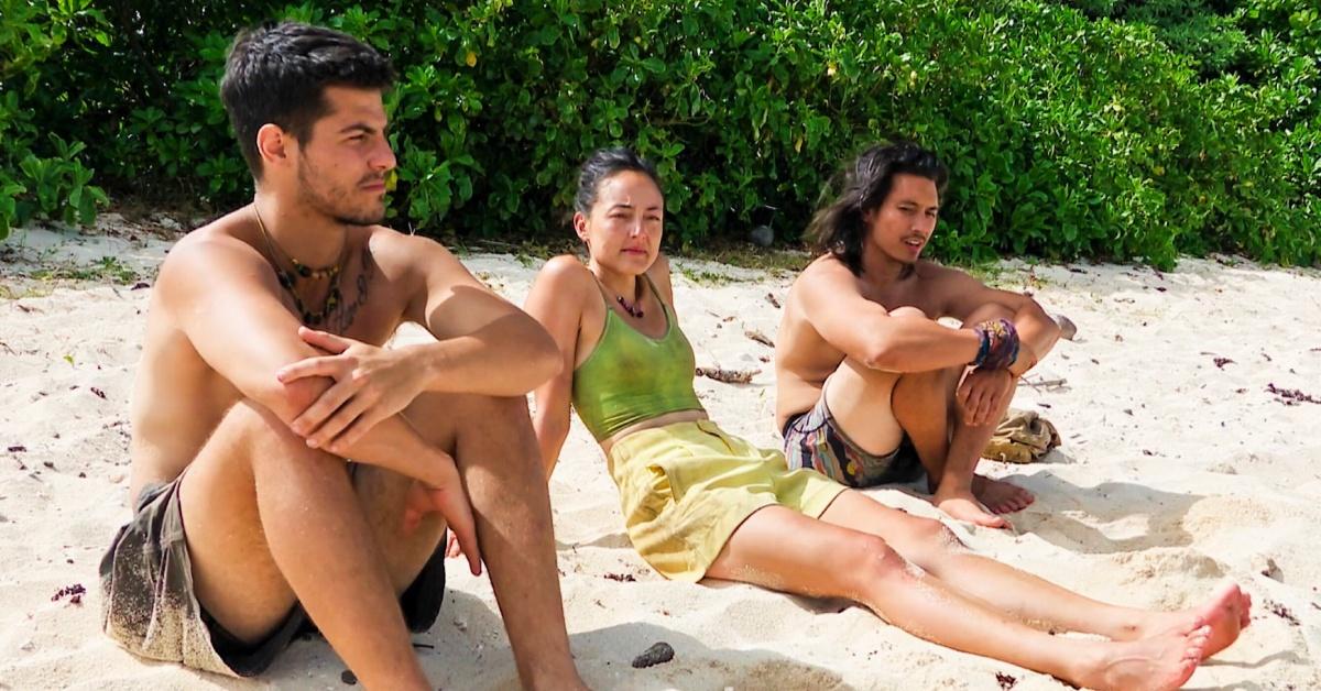 Sam Phalen, Rachel LaMont and Andy Rueda on Season 47 of 'Survivor'