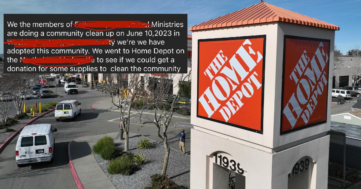 Church Tries "Canceling" Home Depot for Not Donating to Event