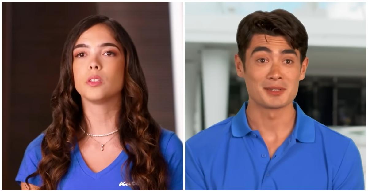(l-r): Marina Marcondes De Barros and Nicolas Cattelan on 'Below Deck Down Under'