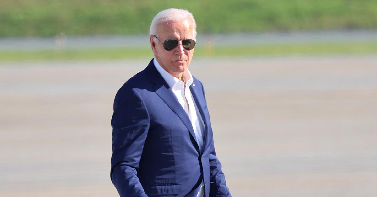 Joe Biden in sunglasses in Harrisburg, Pennsylvania. 