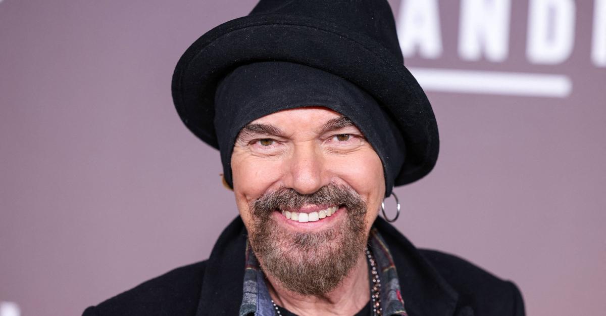 Billy Bob Thornton wears two hats and an earring at a Landman event