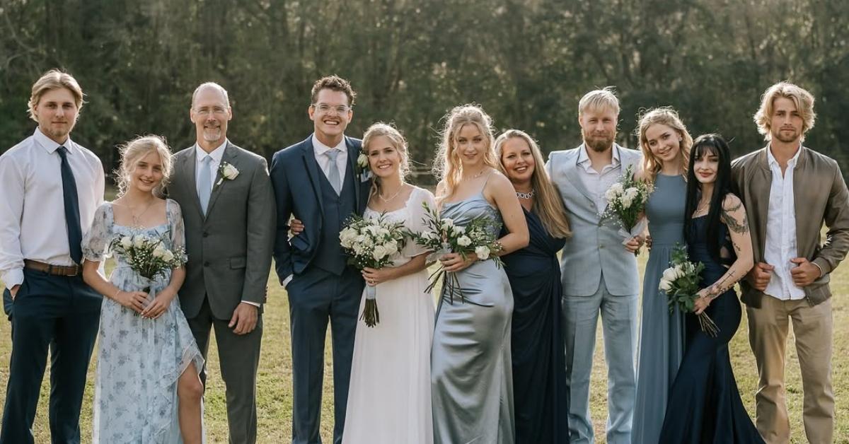 The Plath family attending Lydia Plath Wyse and Zac Wyse's wedding.