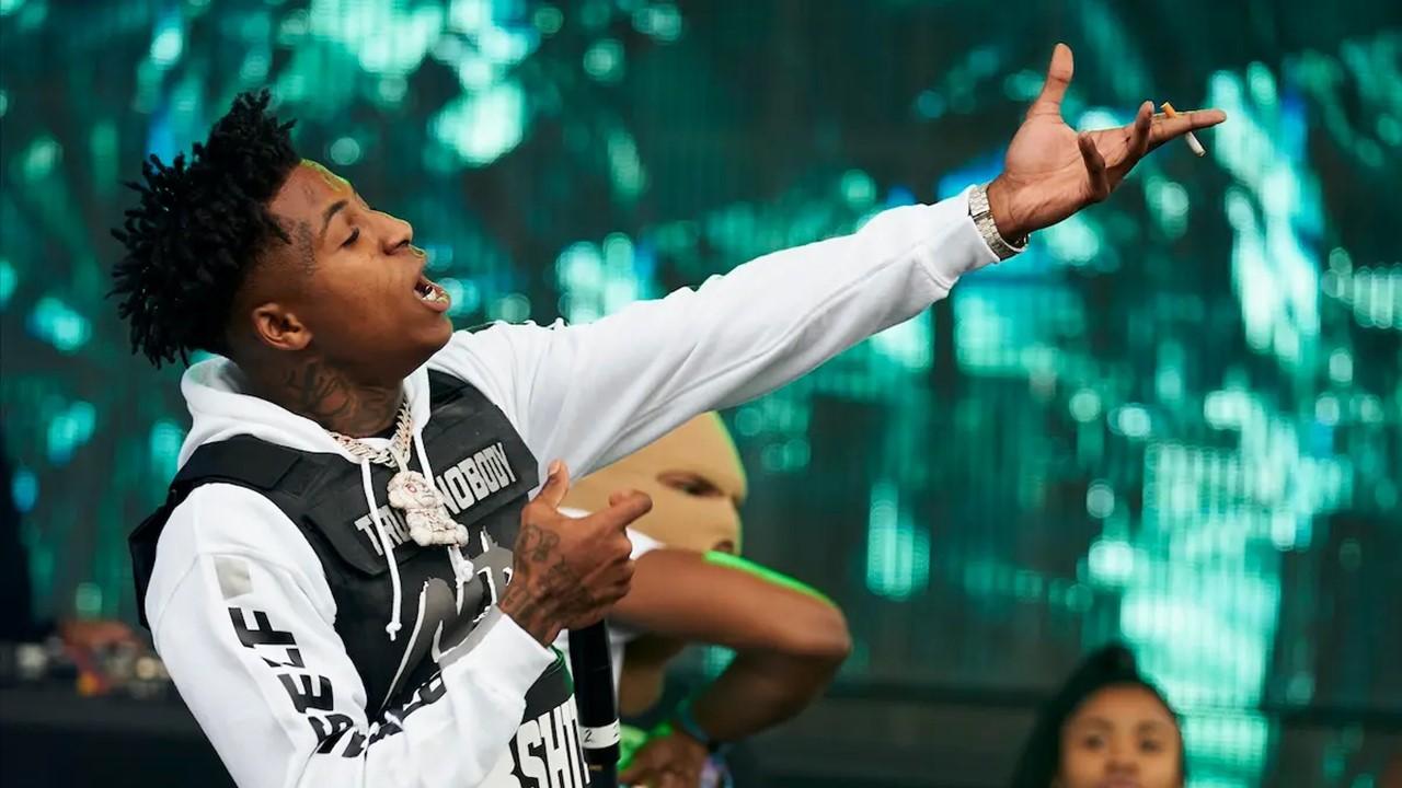 NBA YoungBoy performs at JMBLYA Dallas in 2019