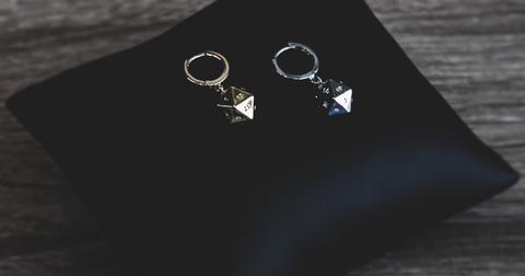 A D20 earring