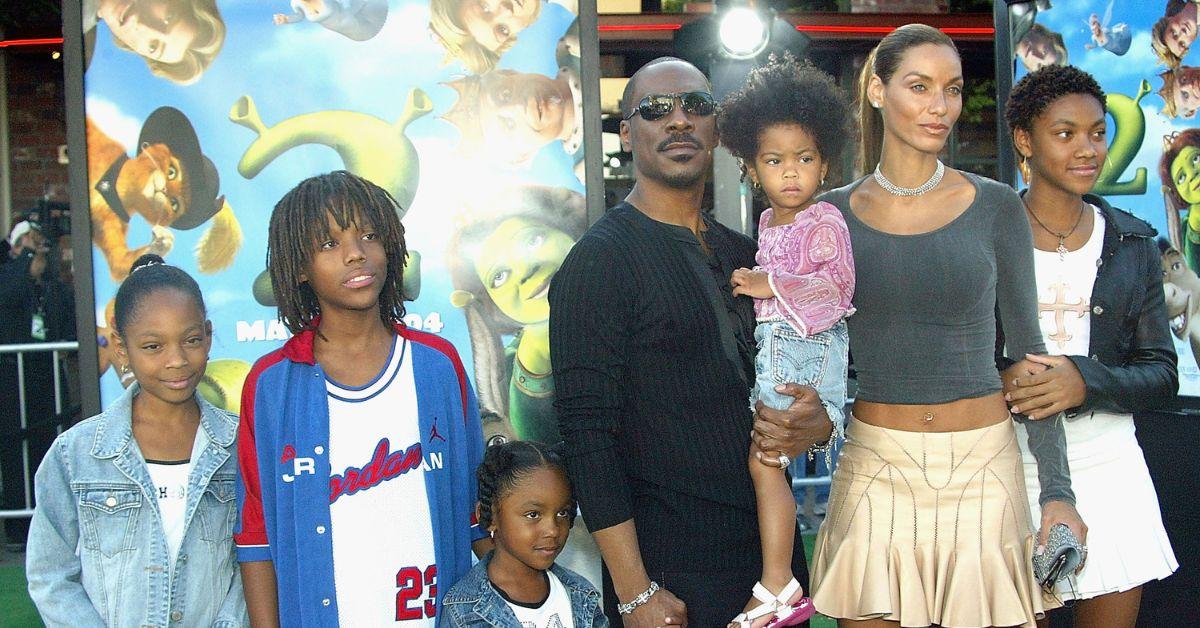 Eddie Murphy, Nicole Murphy et leurs enfants à la première de 