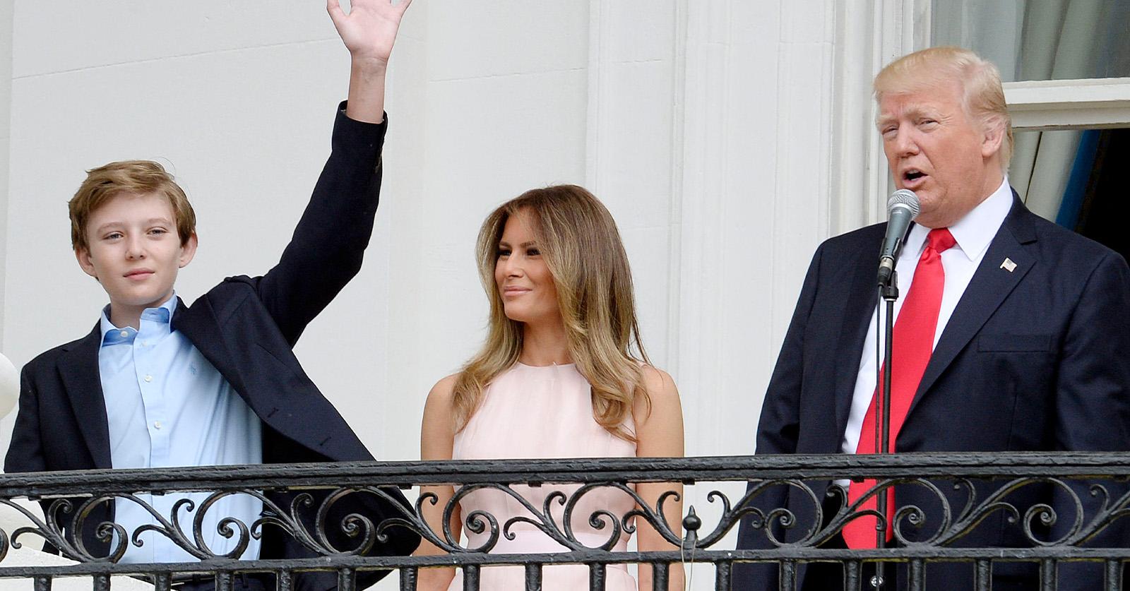 barron melania and Donald Trump