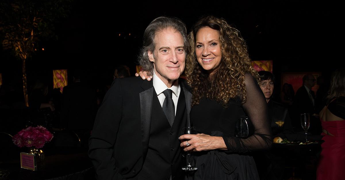 Richard Lewis and Joyce Lapinsky at an HBO Emmys afterparty on Sept. 17, 2018 