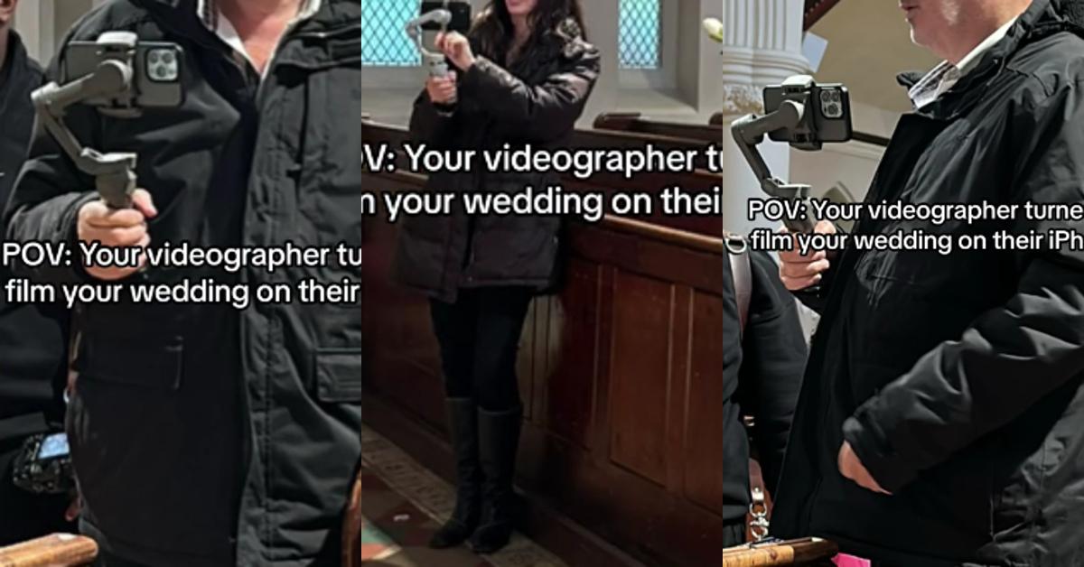 Videographer Brings iPhone to Wedding Ceremony