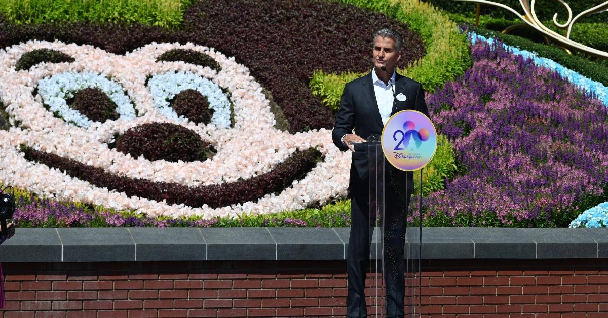 Josh D’Amaro at the 2025 Hong Kong Disneyland 20th Anniversary celebration.