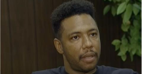 Larry Hoover being interviewed.