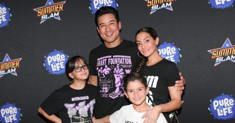 Mario Lopez, Courtney Laine Mazza, Dominic Lopez, Gia Francesca Lopez