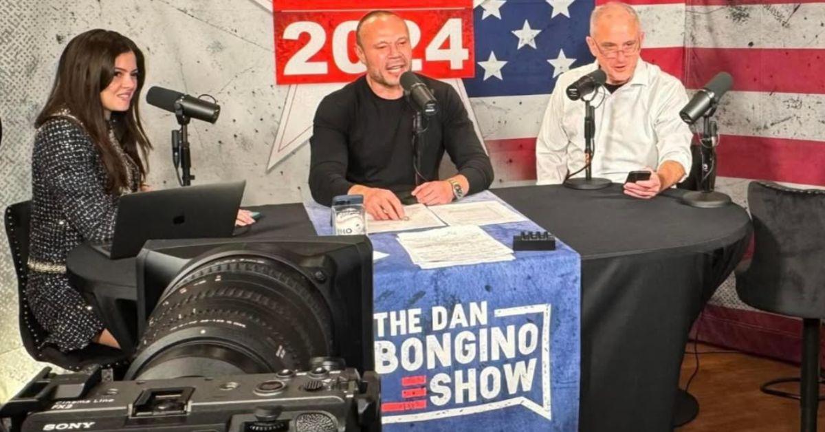 Dan Bongino with his co-hosts on The Dan Bongino Show. 