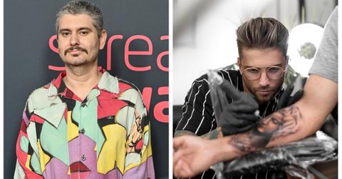 Ethan Klein and tattoo artist Daniel Silva