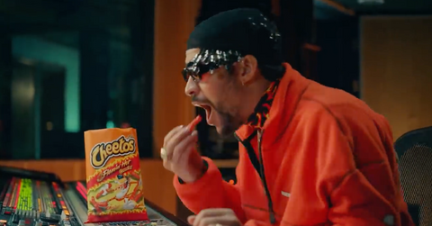 Bad Bunny in Cheetos Commercial