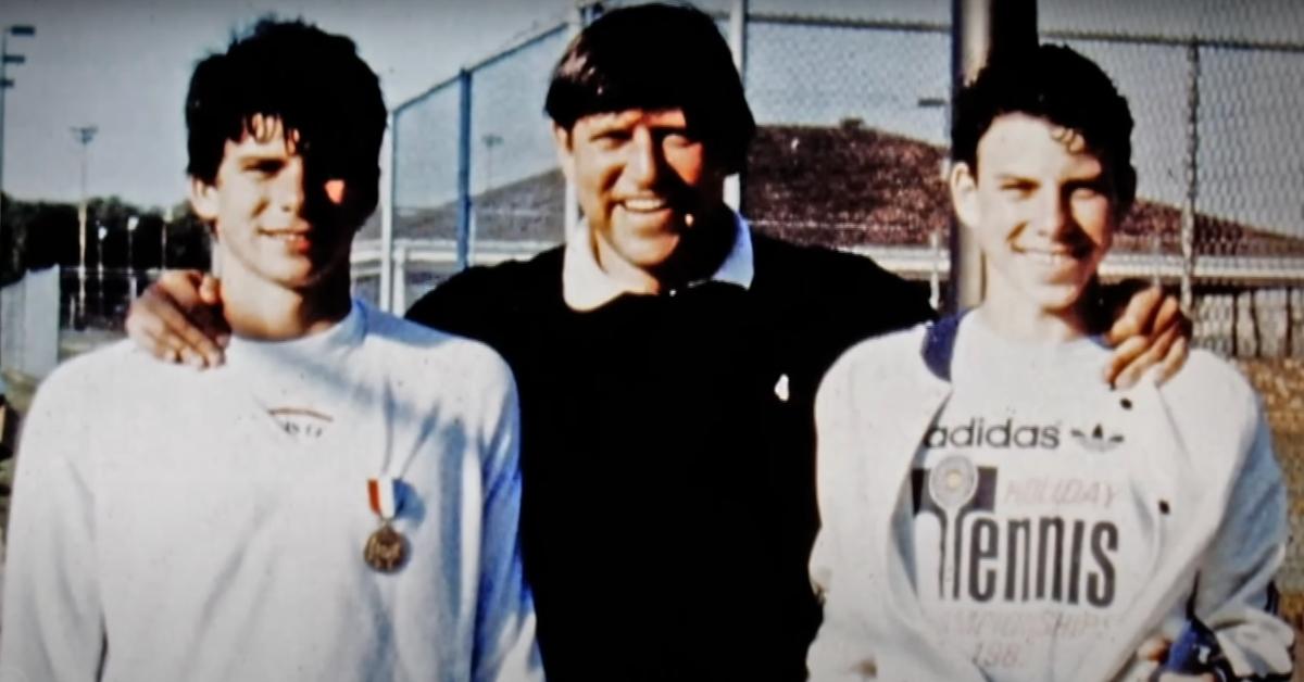 (L-R): Lyle Menendez, Jose Menendez, and Erik Menendez